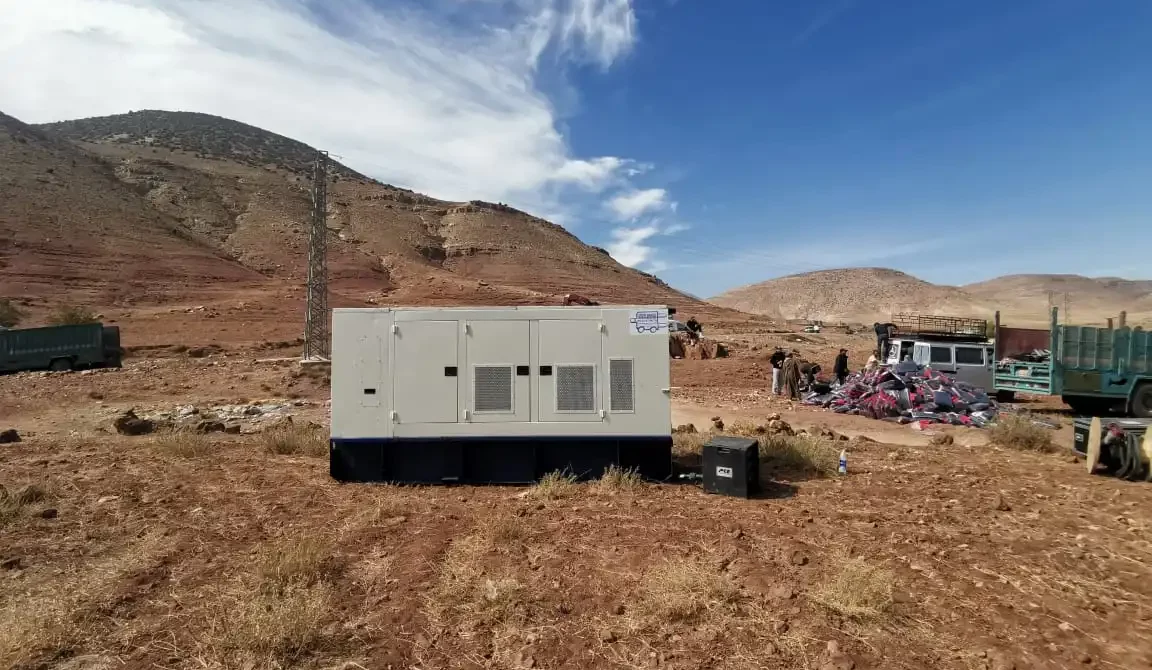 Séisme au Maroc - DRON MAROC - Groupe électrogène